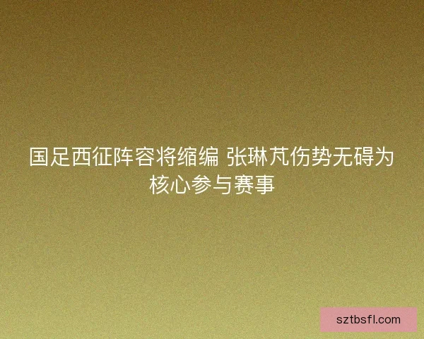 国足西征阵容将缩编 张琳芃伤势无碍为核心参与赛事 国足西征阵容将缩编 张琳芃伤势无碍为核心参与赛事